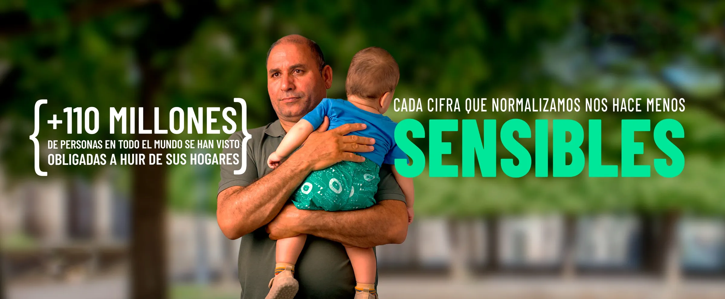 +110 millones de personas en todo el mundo se han visto obligadas a huir de sus hogares. Cada cifra que normalizamos nos hace menos sensibles.